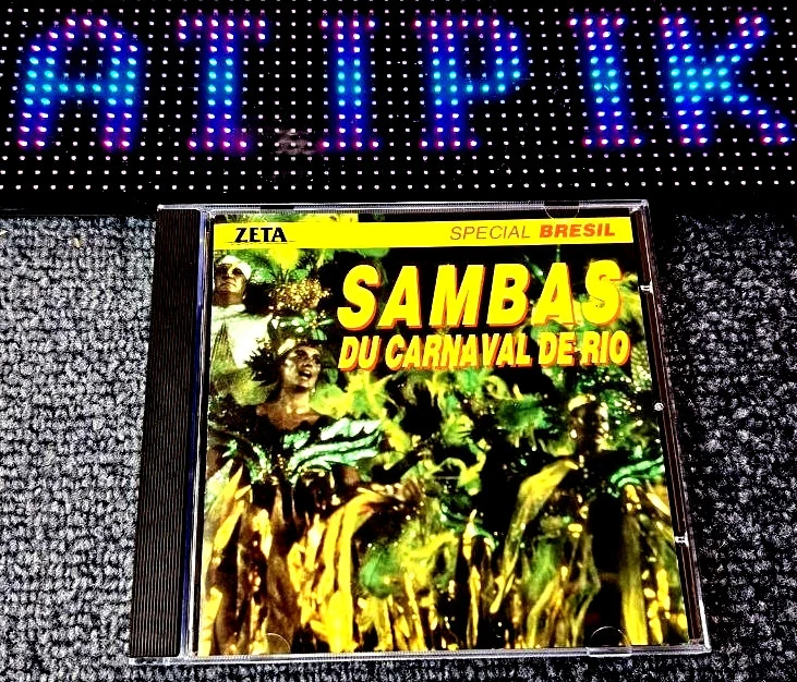🎉 Cd Sambas Du Carnaval De Rio - 1988 Édition Zeta Spécial Brésil 🌴